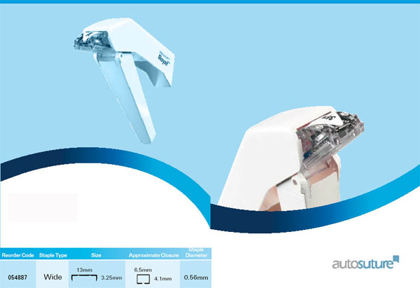 Одноразовый аппарат кожного шва с фиксированной рабочей частью ROYAL™ AutoSuture